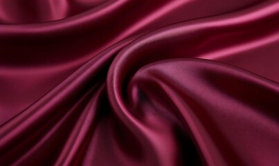Obraz premium The Majestic Beauty of Bold Crimson Red Silk Satin Fabric with a Radiant and Luxurious Glow