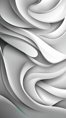 A soft abstract background featuring flowing waves in shades of white and light gray, creating a calm and elegant design.
