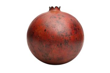 Historic red pomegranate sculpture