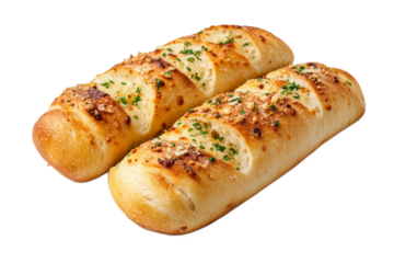Herb and cheese garlic bread loaves