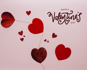 Card with a special message for Valentine's Day
