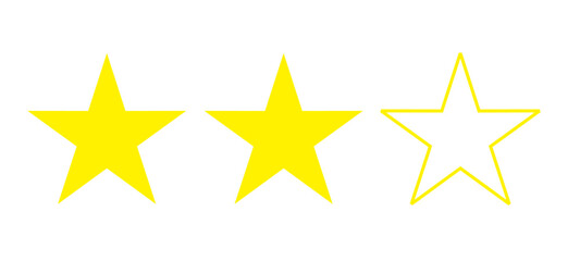 Star vector isolated icon. gold Star icons.