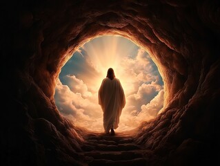 Spiritual awakening journey ethereal light tunnel inspirational artwork heavenly environment surreal viewpoint