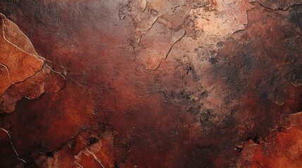 Dark Brown Grunge Texture Background. Rusty Metal Surface. Abstract Weathered Wall Pattern