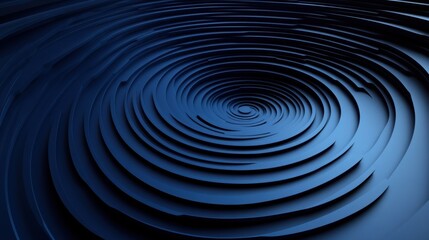 Obraz premium Abstract minimalist wallpaper with spiral shapes and circles on Blue background. Featuring white space in the center for text, ideal for design templates and modern banners.