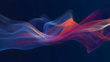 Obraz premium A digital artwork depicting an abstract representation of data flow