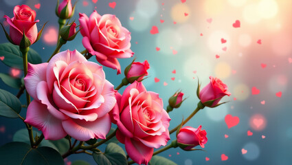 Abstract Floral Swirl, Romantic Dreamscape