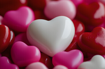 Fototapeta premium heart shaped candies