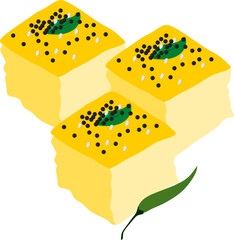 Dhokla Khaman Gujrati Indian Food