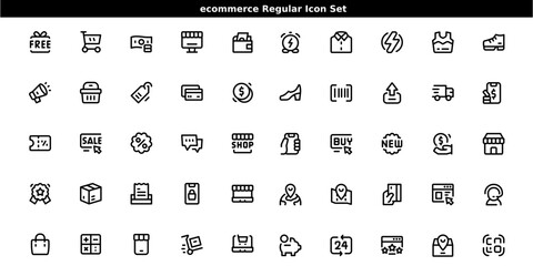 ecommerce icon set 50 icons