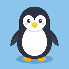 penguin on the snow