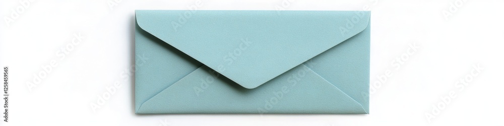 Poster a blue envelope on a white background, ideal for use in email or snail mail scenes