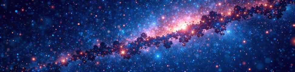 Sparkling starry night with constellations, night, sky, shine