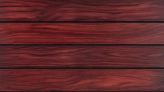 Rustic Red Wood Planks Background: Detailed Grain Texture and Horizontal Parallel Lines