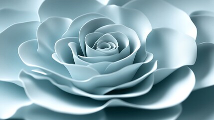 A Closeup View Of A Pale Blue Rose
