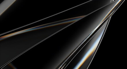 Abstract Futuristic Holographic Background &ndash; Macro Shot of Liquid Refraction and Light Distortion on a Dark Surface