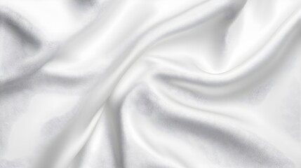 Obraz premium Subtle white fabric texture with delicate, smooth waves and elegant drape