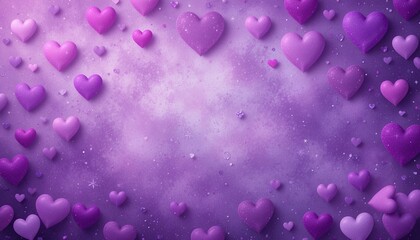 Heartfelt moments abstract love theme digital art purple background close-up view emotion