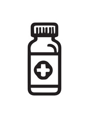 Obraz premium medicine bottle vector