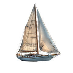 Obraz premium Sailing isolated on transparent background