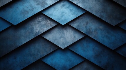 Blue background with zigzag lines for design, banner template. White space in the center of the page for text. Minimalist pattern wallpaper with copy space.