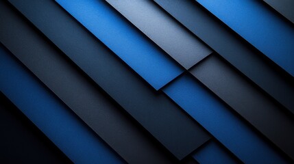 Obraz premium Bold Blue Background with Sharp Lines for Design. Banner Template with Central White Space for Text. Ideal for Graphic Minimalist Projects.