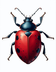red bug vector illustration