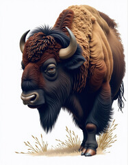 ox on white background