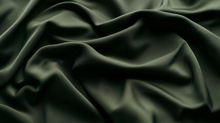 Fototapeta premium Dark Green Fabric Drape Texture