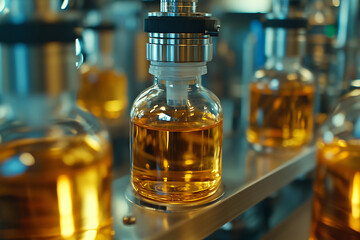 refined products tested in quality control laboratories