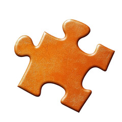 Obraz premium gold puzzle piece on Transparent PNG