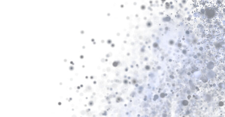 Glowing grey particles on white. Ideal for websites, presentations, and more.
