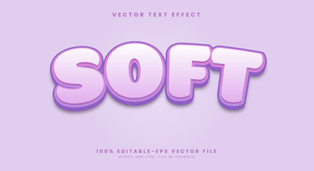 Soft Cute editable text effect Template