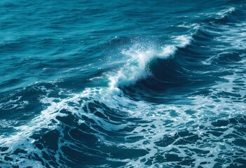 Fototapeta premium Ocean Waves Crashing: A Stunning Display of Nature's Power