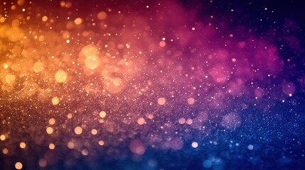 Obraz premium Iridescent Bokeh Light Display with a Smooth Color Gradient Effect