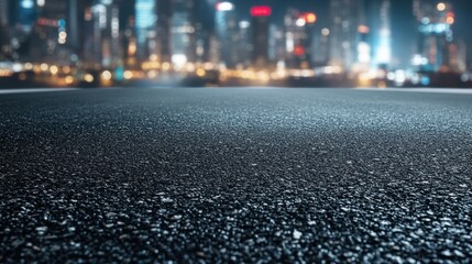 Night City Asphalt: Urban Nightscape