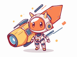 High-Tech Abstract Design Element in Vector