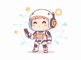 Futuristic Technology Concept in Abstract Vector Design