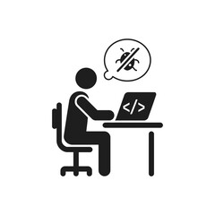 Software Bug Testing Work Icon