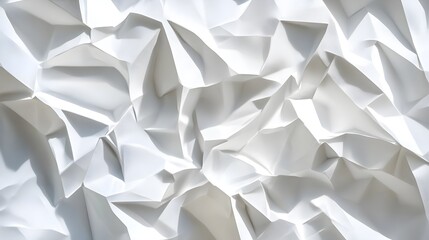 White Abstract Texture Background with Geometric Polygonal Shapes and Modern Minimal Design