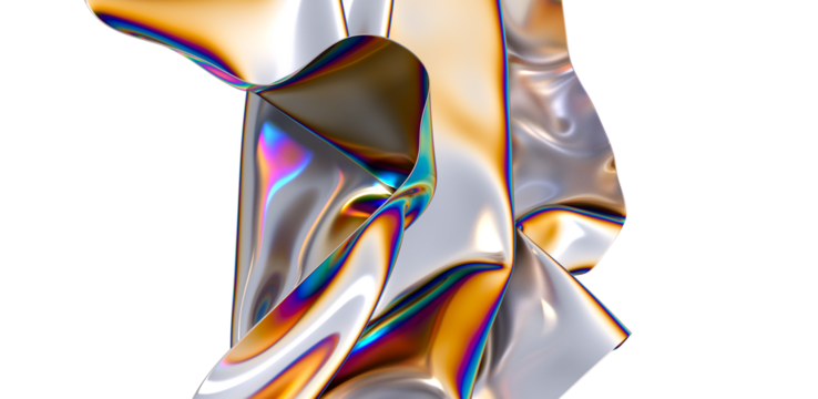 Radiant Chromatic Palette: An Enchanting 3D Journey of Colors