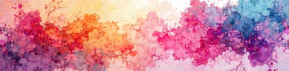 Obraz premium Vector Watercolor Background with Bright Colors, colorful background, watercolor design, business card