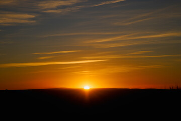 Big Open Sunrise over Horizon