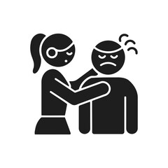 Physical Bullying Conflict Icon