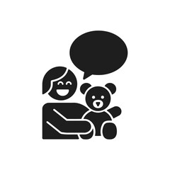 Joyful Teddy Communication Icon