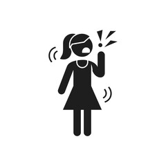Girl Dancing Movement Icon