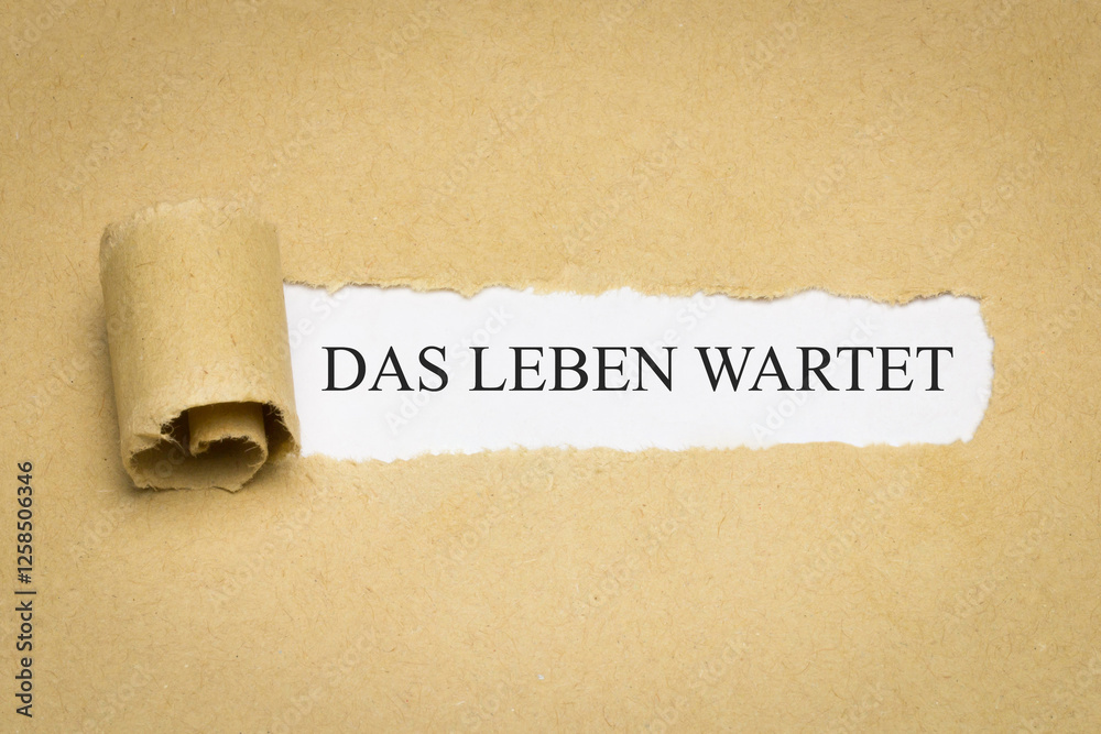 Sticker Das Leben wartet