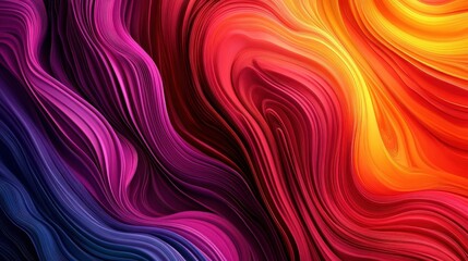 Obraz premium Luminous flow, abstract rendering of dynamic chromatic transitions