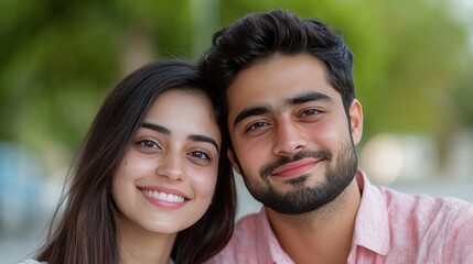 Fototapeta premium happy young couple
