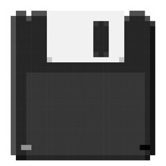 レトロでかわいいフロッピーディスクのドット絵アイコン